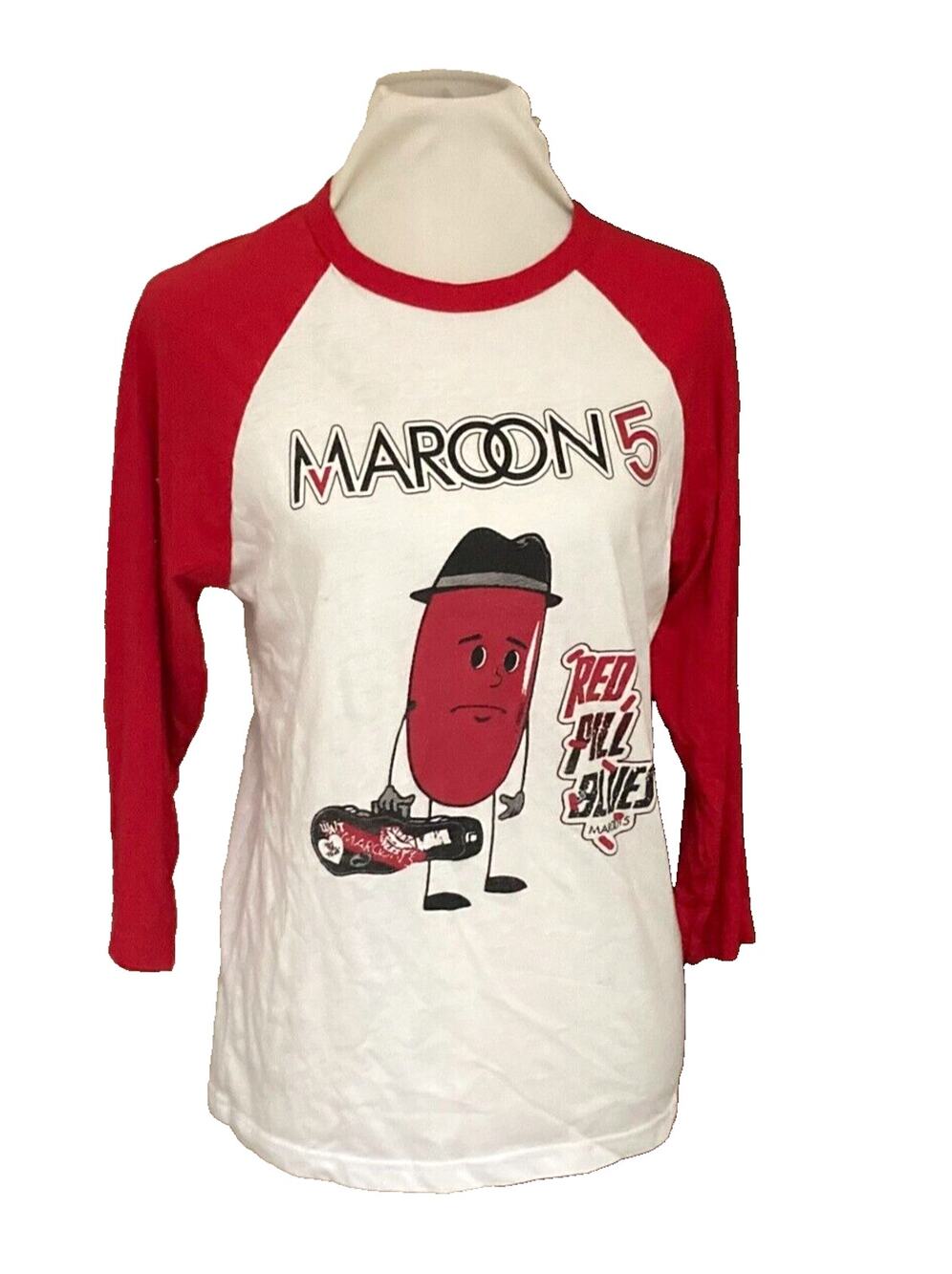 Maroon 5 - Red Pill Blues Tour T-Shirt, 2018, Medium